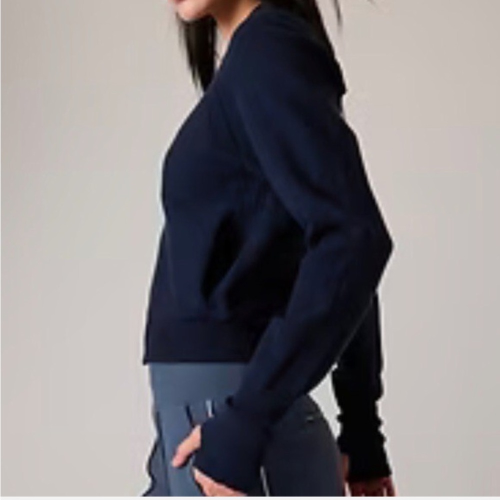 Athleta Advantage Sweater Navy Medium - Picture 6 of 15